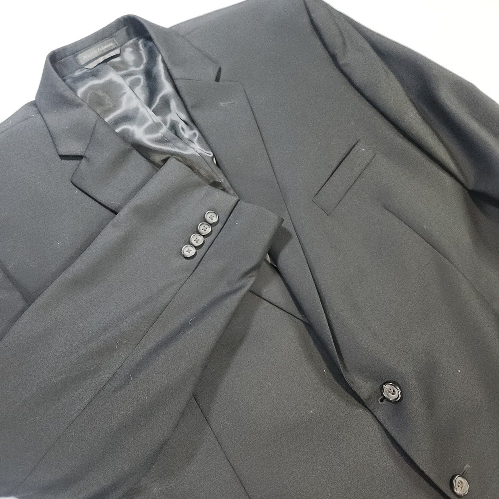 Lauren Ralph Lauren Blazer Men's 50R Black Wool Two Button Suit Jacket